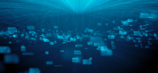 Cyber security technology, conceptual illustration