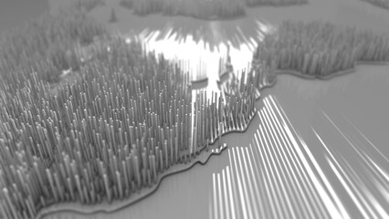 USA blockchain technology, illustration