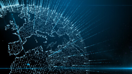 Global big data, illustration