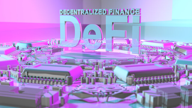 Decentralised finance, illustration