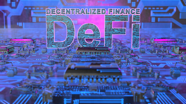 Decentralised finance, illustration
