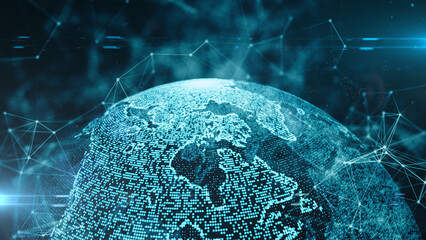 Global information technology, illustration