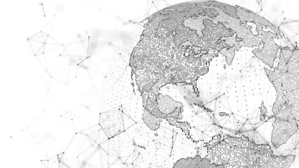Global cyber security, illustration