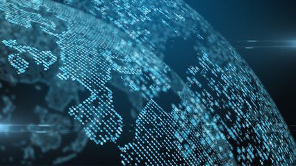 The internet of things, illustration