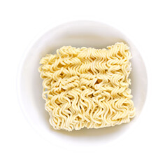 instant ramen dried block