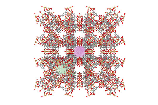 Metal organic framework 199, illustration