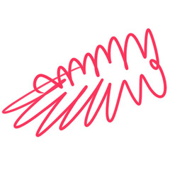 Scribble line hand drawn illustration