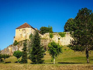 Fototapeta na wymiar château d'Excideuil en Dordogne en France