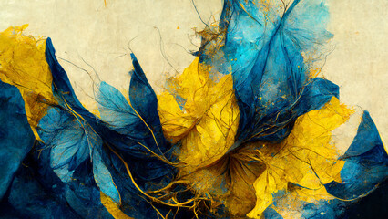 Abstract yellow/blue Background 
