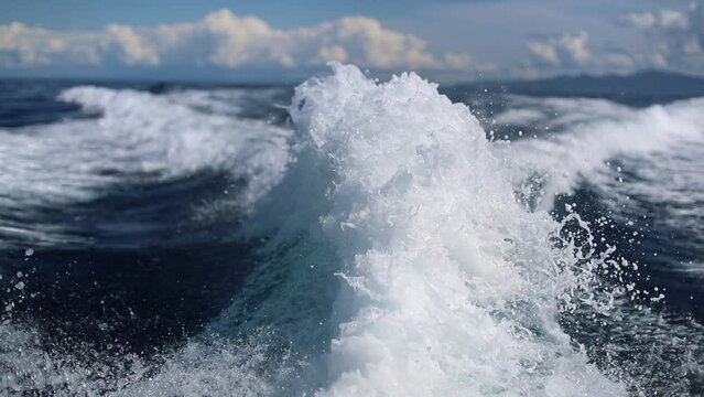 splash in the sea