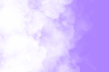 White Cloud with Purple sky Background
