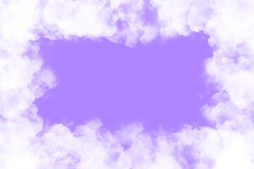 White Cloud Texture with Purple sky Background

