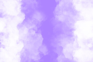 White Cloud Texture with Purple sky Background
