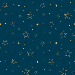 Obraz na płótnie Canvas seamless pattern with stars