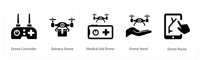 Drone Controller, Delivery Drone and Medical Aid Drone