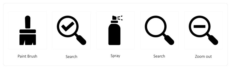 Paint Brush, Search, Spray