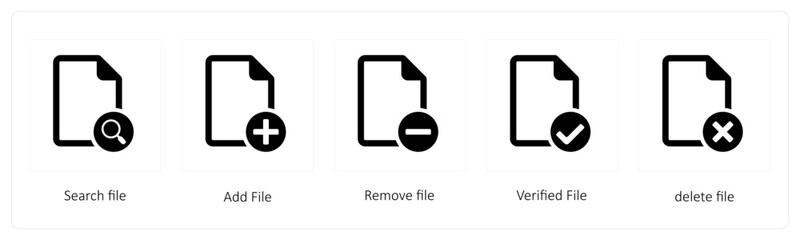Search file, Add File, Remove file