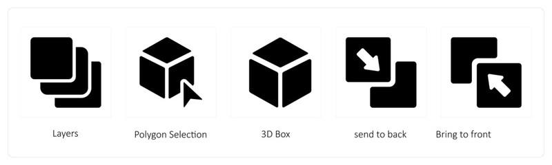  Layers, Polygon Selection, 3D Box