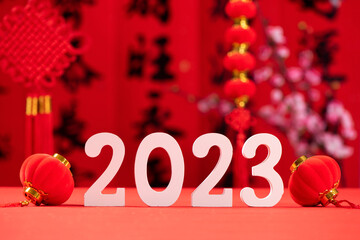 Decoration Chinese new year 2023 festival background