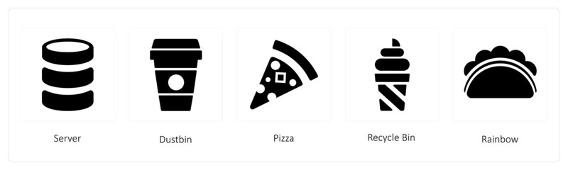 Server, beverage, pizza