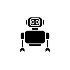 Robot icon isolated on white background from robotics collection