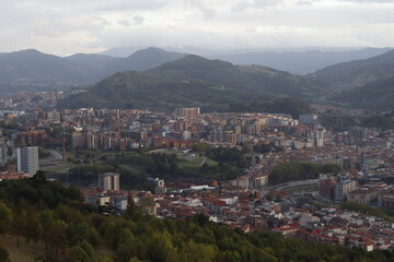 Fototapeta na wymiar Panorama of the city of Bilbao