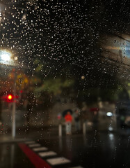 Rain on the street