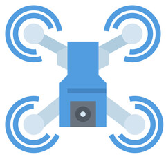 quadcopter flat icon