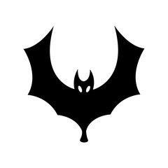 Halloween bat vector isolated on white background. scary bat vector.	