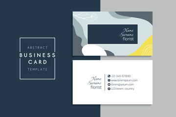 Vector abstract creative business cards (set template)
