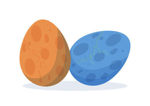 Vector Illustration of Dinosaur Eggs