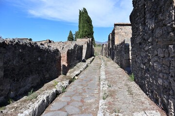 Pompei - Vicolo di Narciso nel Parco Archeologico di Pompei