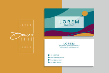 Vector abstract creative business cards (set template)