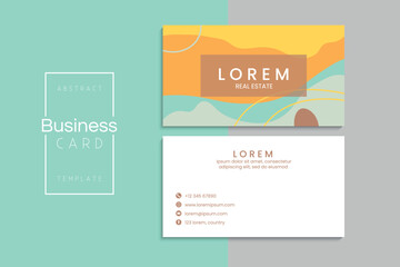 Vector abstract creative business cards (set template)