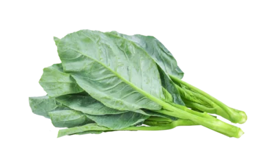 Poster Chinese kale vegetable isolated on transparent png © sommai