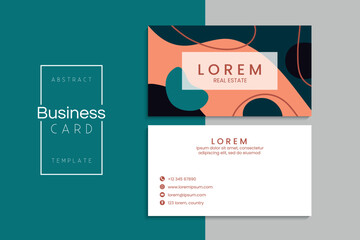 Vector abstract creative business cards (set template)