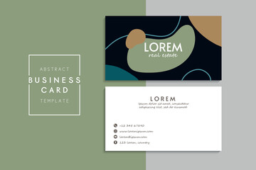 Vector abstract creative business cards (set template)