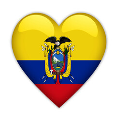 Ecuador Flag Love Symbol