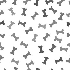 Bones Seamless pattern in gray shades.