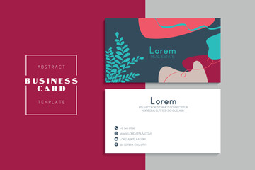 Fototapeta premium Vector abstract creative business cards (set template)