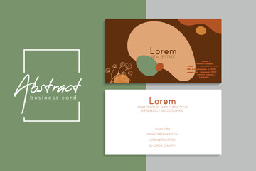 Vector abstract creative business cards (set template)