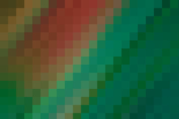 Fototapeta premium Pixelated wallpaper in dark red and emerald tones