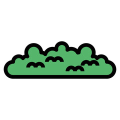 thicket filled outline icon style