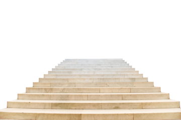 Staircase with stairs in PNG isolated on transparent background