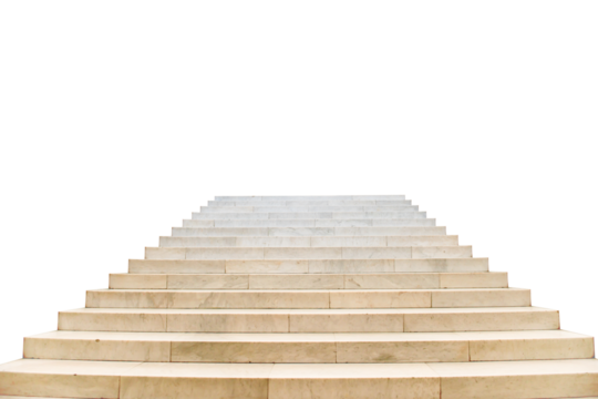 Staircase with stairs in PNG isolated on transparent background