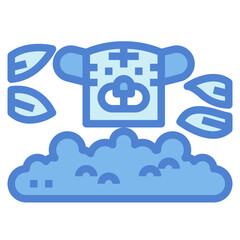 jungle two tone icon style