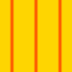 3 Thin Red Lightening Stripes on Yellow Background