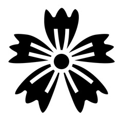 flower glyph icon style