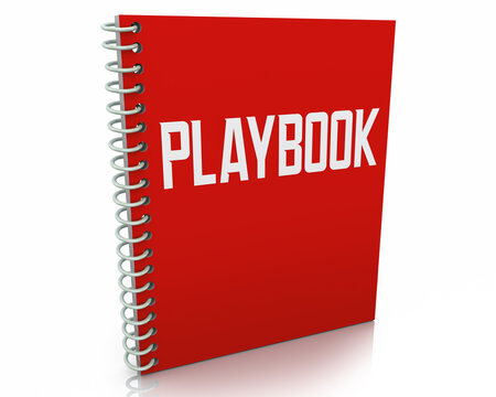 Playbook Directions Guide Instructions Manual Book 3d Illustration
