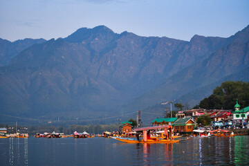 Fototapeta na wymiar Dal Lake, Srinagar, Kashmir, India